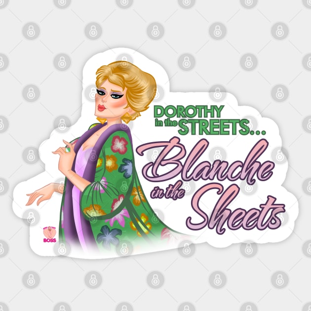 Blanche in the sheets Sticker by BeefcakeBoss